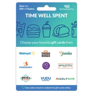 $50 Time Well Spent – ChooseYourCard Gift Card