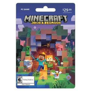 Minecraft Java & Bedrock PC Game Gift Card [Physical]