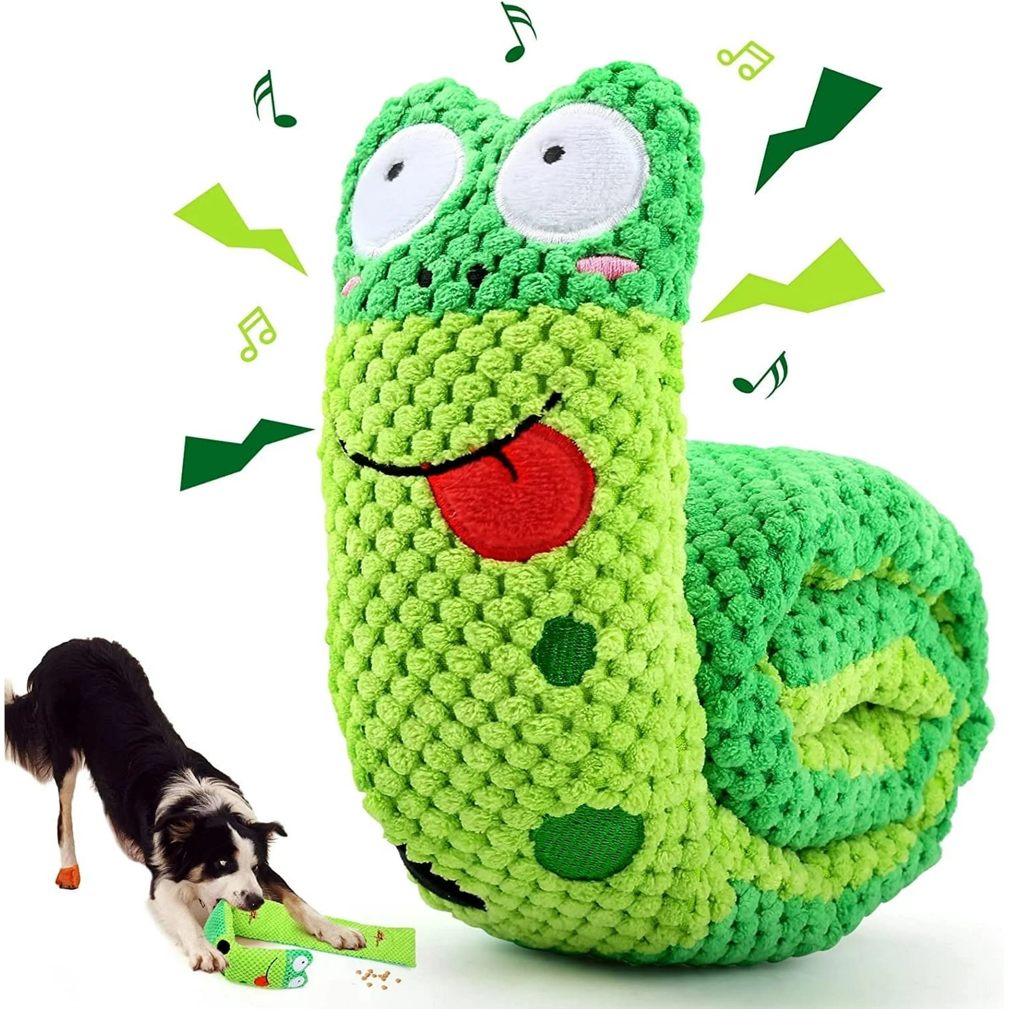 Pet Deluxe Squeak Dog Toys Stress Release Game for Boredom, Dog Puzzle Toy IQ Training, Dog Snuffle Toys Foraging Instinct Training Suitable for Small Medium and Large Dogs
